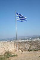 le drapeau de Grèce photo