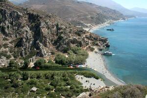 plage à prévéli, Crète, Grèce photo