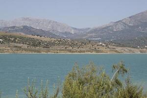 Lac Las mairelas, périana, Espagne photo