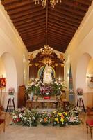 religieux fête dans vera, Espagne, pèlerinage de le vierge de le vergers photo