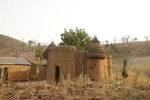 dieux dans de face de une tata somba maison photo