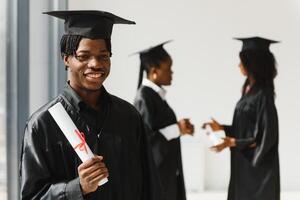 groupe de africain américain diplômé élèves photo