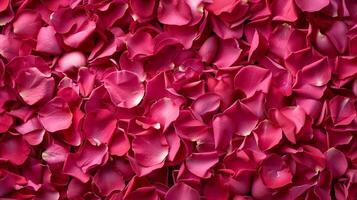 rose Rose pétales texture arrière-plan, romantique la Saint-Valentin toiles de fond, concept de aimer, présent et anniversaire photo