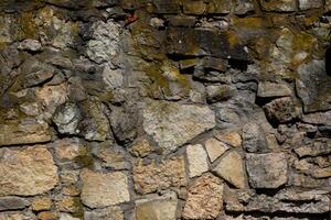 vieux mur de pierre coquille Roche de arbitraire forme.2 photo