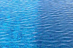 surface de la piscine bleue, fond d'eau dans la piscine. photo