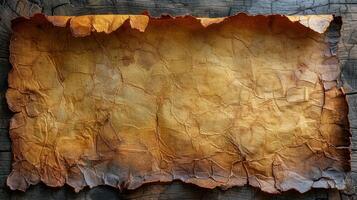 ancien parchemin déterré, une Toile de temps photo