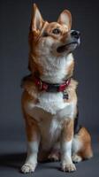 majestueux regard. une les corgis prêt et gracieux position photo