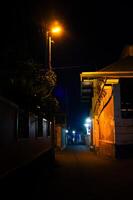 rue lumières cette lumière en haut à nuit photo