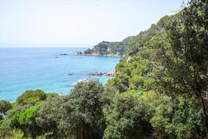 mer vue de Père Noël clotilde jardins, Catalogne photo