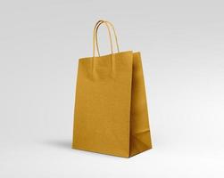 sacs en papier pour conteneurs. des sacs en papier vierges peuvent être utilisés pour la conception de maquettes photo