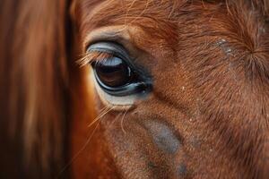 portrait de de race cheval, fermer photo