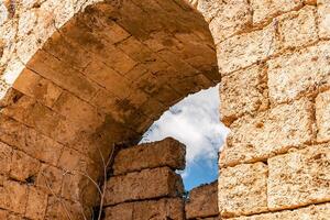 pittoresque ruines de le ancien ville de pergé dans Turquie. pergé ouvert air musée. photo