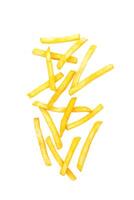 frites sur blanc photo