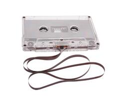 cassette sur blanc photo