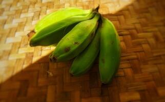 proche en haut de tropical des fruits appelé banane photo