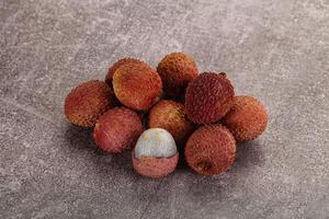 sucré savoureux tropical fruit litchi photo