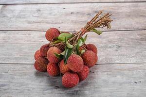 sucré juteux tropical exotique litchi photo