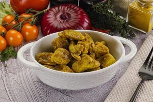 Indien cuisine curry poulet filet photo