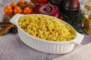 Indien cuisine citron basmati riz photo