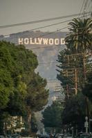 los angeles, ca, 2021 - vue sur le célèbre panneau hollywoodien photo