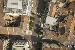 aérien vue de corso del popolo dans rovigo ville photo
