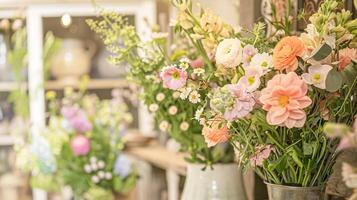 détails et des produits sur étagères dans le Anglais campagne ferme boutique, petit entreprise, pays style photo