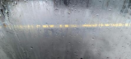 vue de le Autoroute de le brumeux verre photo