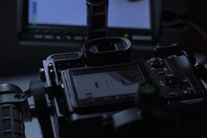 détail de une caméra utilisé dans studio tournage 2 photo