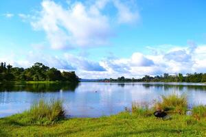 scénique vue de Lac contre ciel dans pyin oh je gagne photo