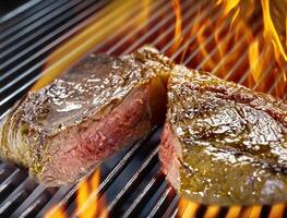 tranché grillé steak servi , picanha photo