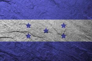 Honduras drapeau avec texture photo