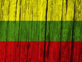 Lituanie drapeau avec texture photo