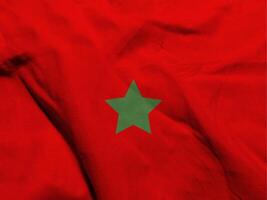 Maroc drapeau avec texture photo