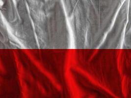 Pologne drapeau avec texture photo