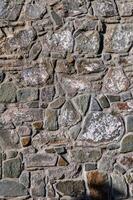 pierre placages, bardage mur fabriqué de empilés dalles de Naturel rochers 3 photo