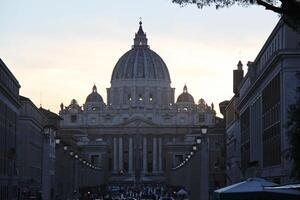 Rome, Italie - septembre 13 2022 Vatican ville et Saint de Peter Basilique et carré photo