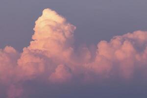 pastel rose des nuages photo