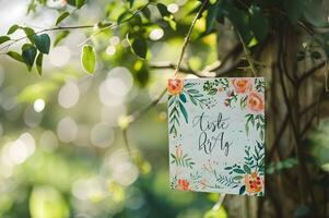 rougir la mariée une à thème tropical de mariée douche fête photo