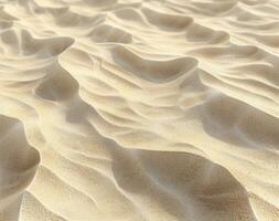 proche en haut vue de une le sable dune photo