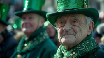 une fête de irlandais fierté de le émeraude île à chaque coin de le globe photo