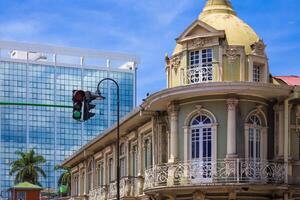 costa rica, coloré san jose des rues dans historique ville centre. Caraïbes croisière vacances photo