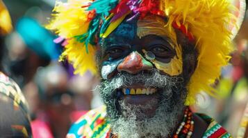 il est ne pas rare à voir rue interprètes et artistes mettant en valeur leur talents et ajouter à le global énergie et excitation de carnaval photo