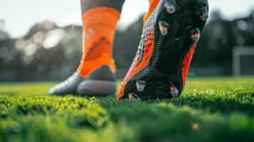 chaque joueurs mouvements sont dicté par le efficacité de leur crampons sur le terrain fabrication leur une crucial pièce de leur équipement photo