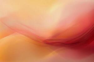 Orange rouge abstrait Contexte avec incurvé lignes, vagues. lisse Couleur transition, pente. photo