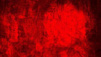 rouge grunge plâtre mur texture avec rayures photo