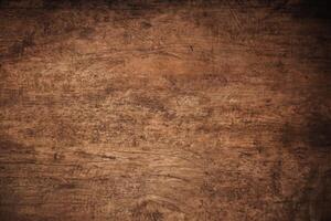 ancien marron en bois texture arrière-plan, vieilli grunge surface photo