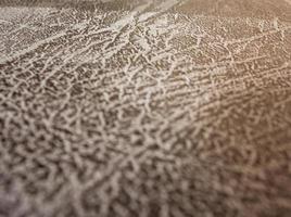 La texture de la surface du canapé-lit en cuir artificiel ressemble à de la peau d'éléphant photo