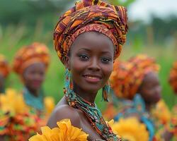 femme dans traditionnel tenue performant une culturel Danse photo