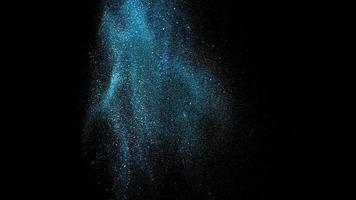 bleu paillettes magie étoiles scintillantes poudre splash vintage lumière photo