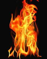 texture de particules de superposition de flammes de feu jaunes droites texture de feu de fumée parfaite photo